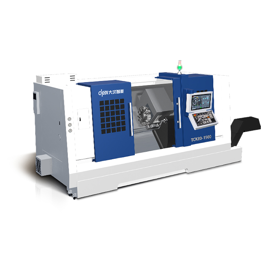 重载加工王者！山东大汉智能科技 TCK80-1500 硬轨大型斜车，硬核实力扛重前行